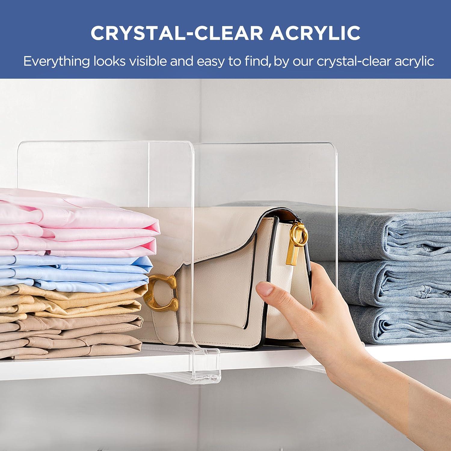 Divisores de Estante Acrílico Famyards 30.48 cm - 8 Pzs