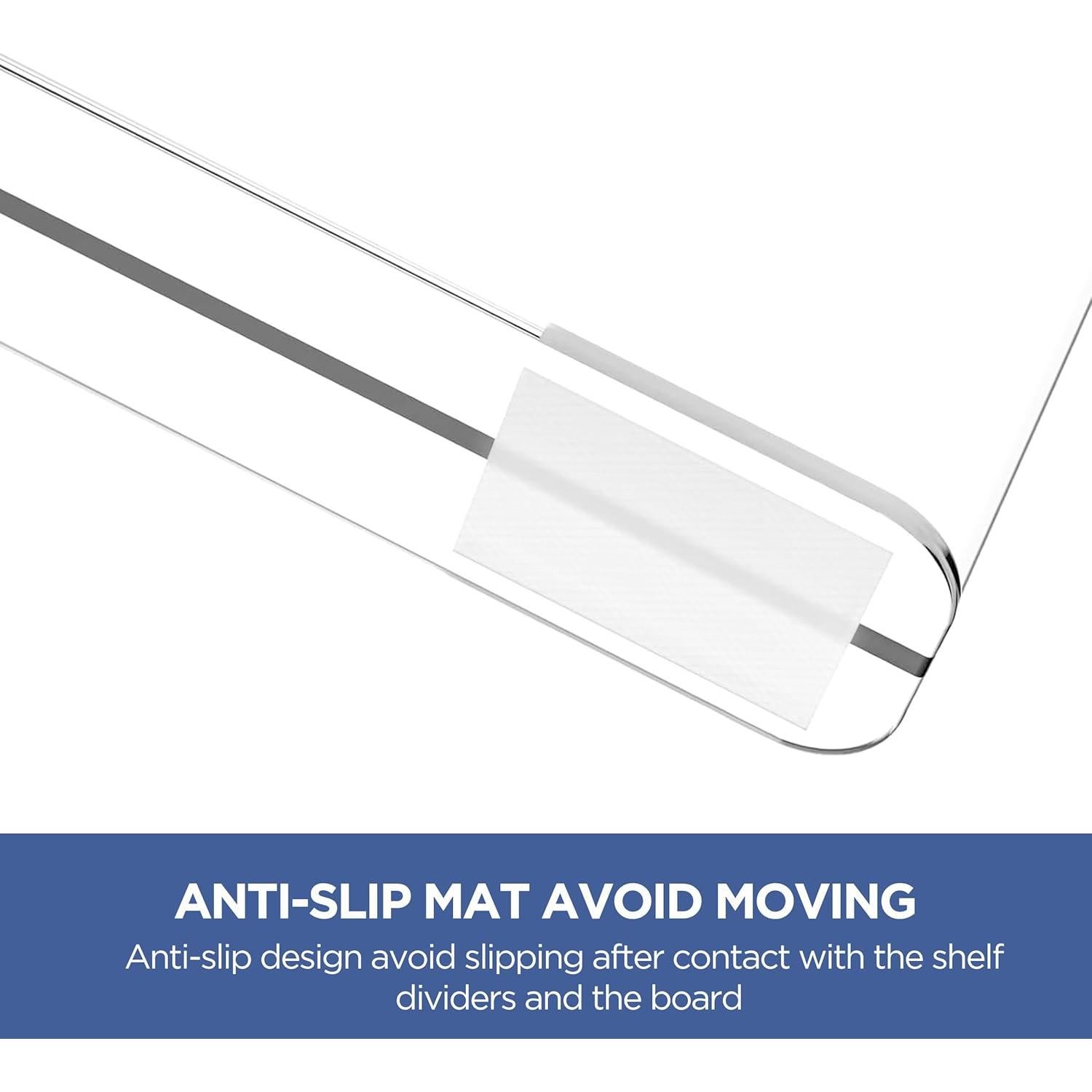 Divisores de Estante Acrílico Famyards 30.48 cm - 8 Pzs