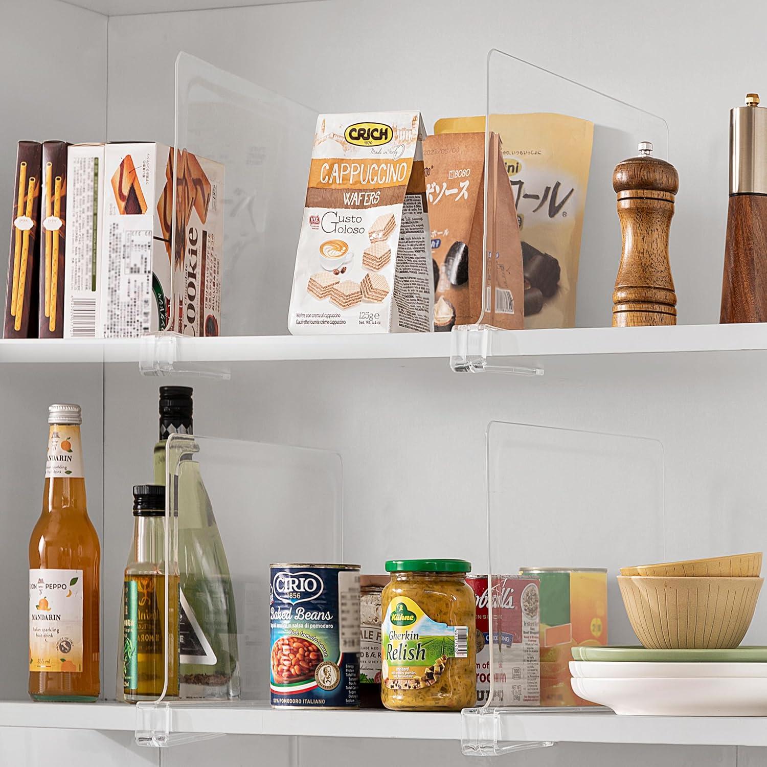 Divisores de Estante Acrílico Famyards 30.48 cm - 8 Pzs