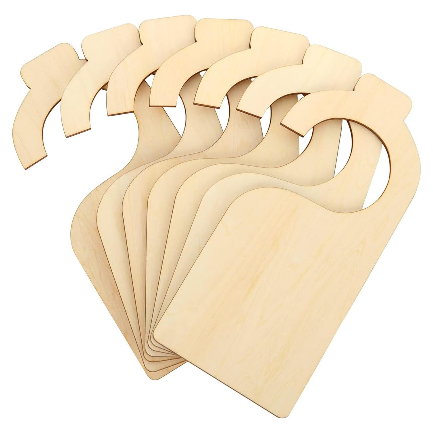 21 Divisores de Ropa en Madera Blanca DAJAVE 18x8 cm