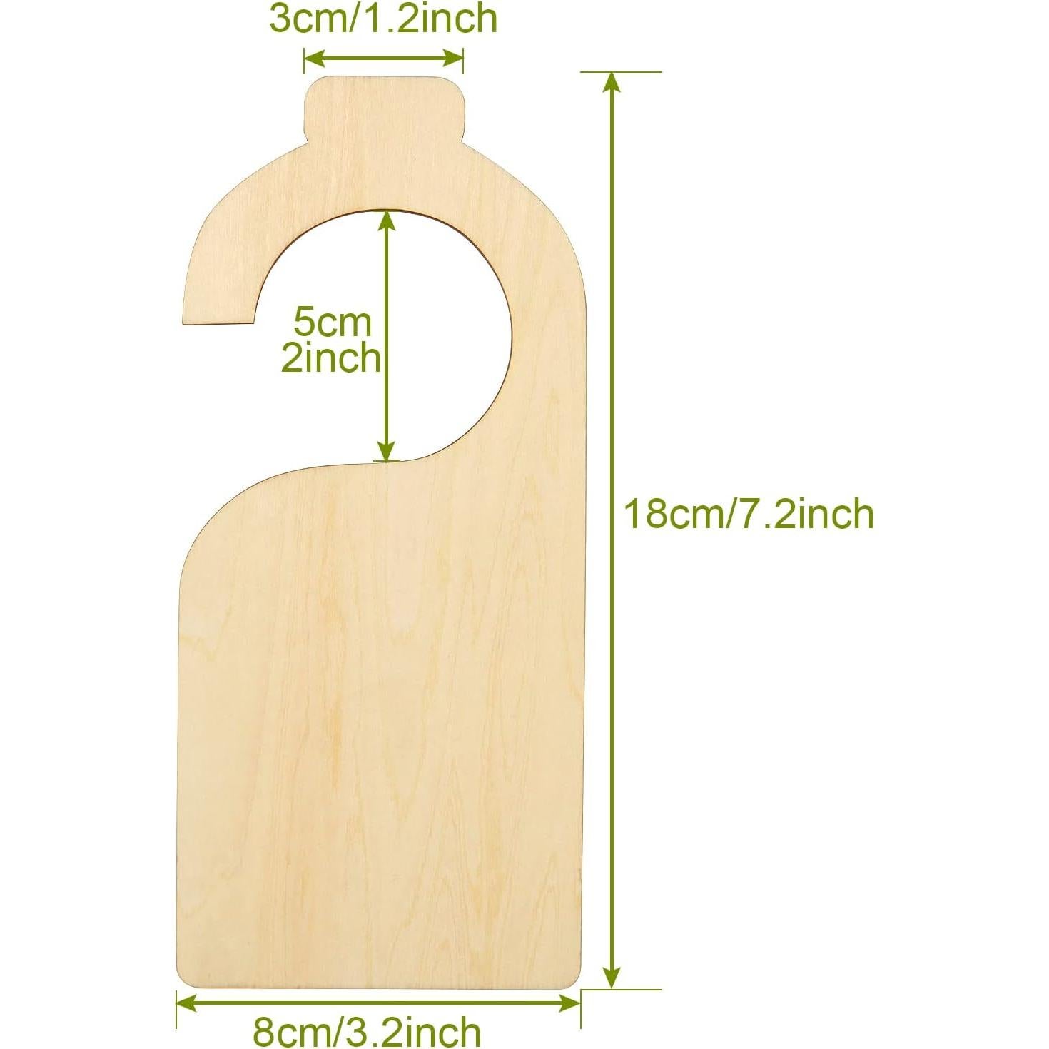 21 Divisores de Ropa en Madera Blanca DAJAVE 18x8 cm