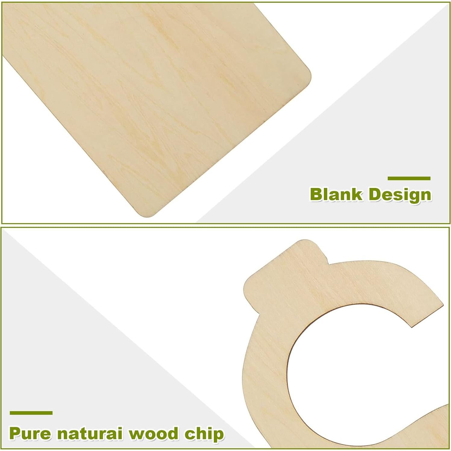 21 Divisores de Ropa en Madera Blanca DAJAVE 18x8 cm