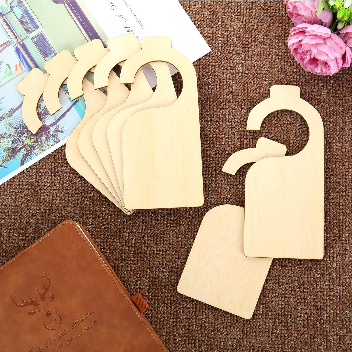 21 Divisores de Ropa en Madera Blanca DAJAVE 18x8 cm