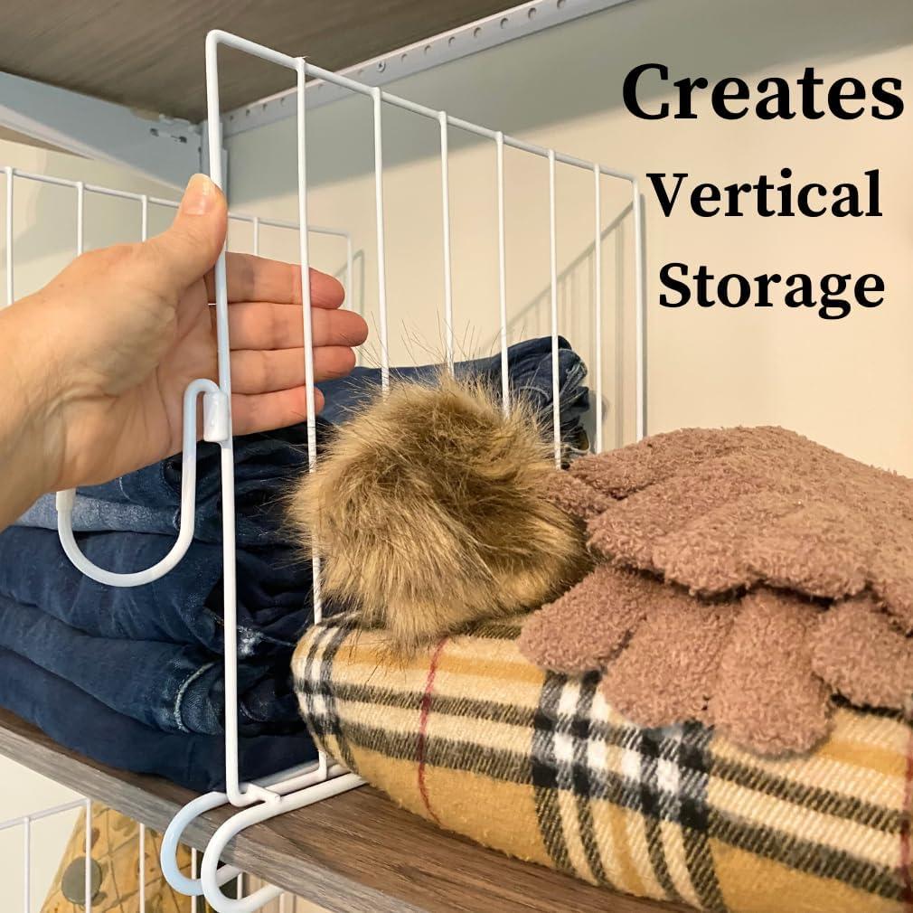 Divisores de Closet Evelots 6 Piezas con Ganchos, 30 cm