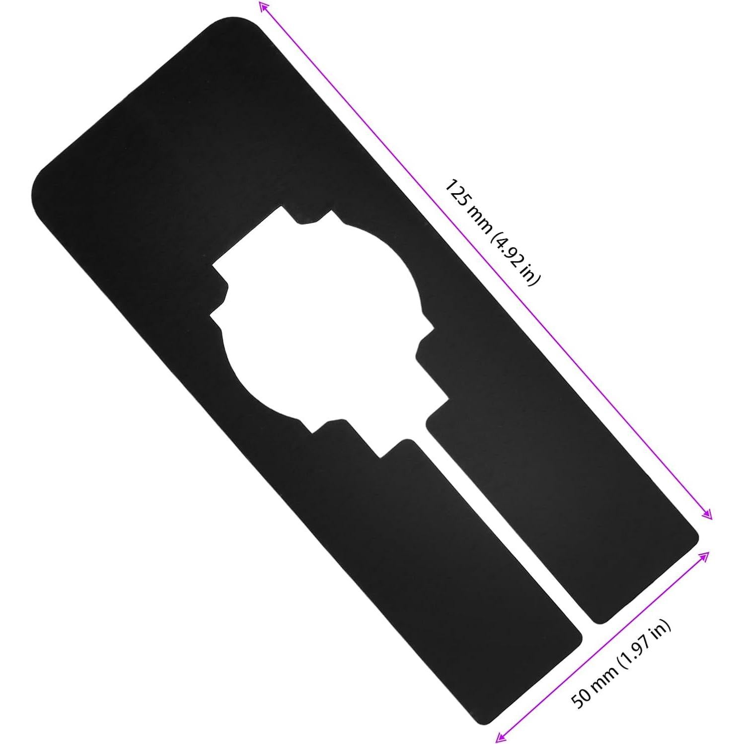 100 Divisores de Closet MUKLEI Plástico Negro 5x12.7 cm