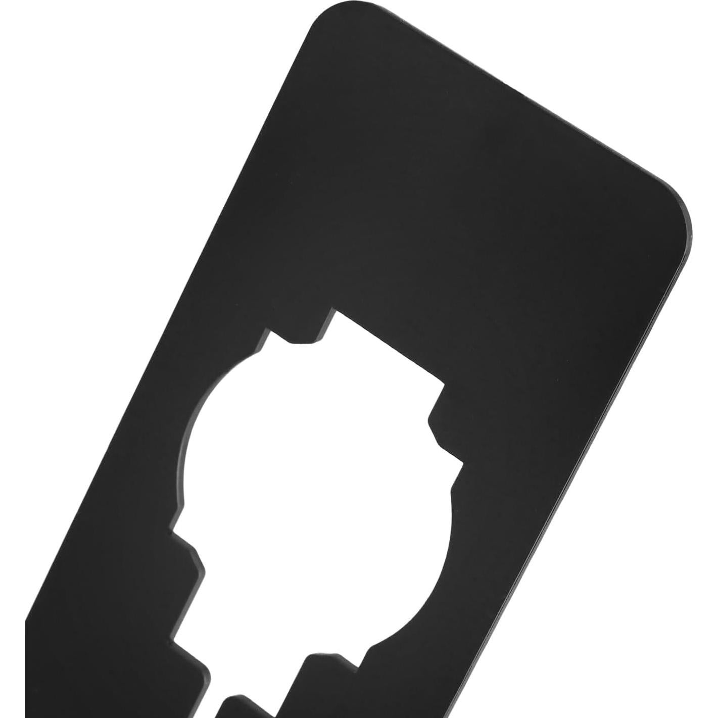 100 Divisores de Closet MUKLEI Plástico Negro 5x12.7 cm