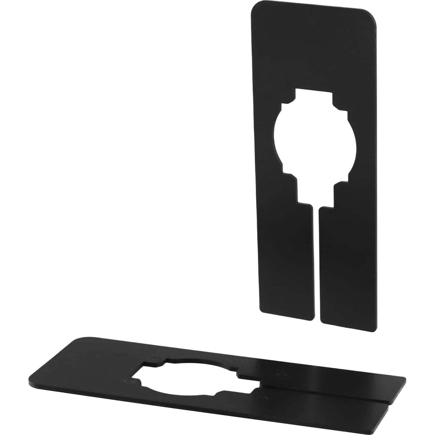 100 Divisores de Closet MUKLEI Plástico Negro 5x12.7 cm