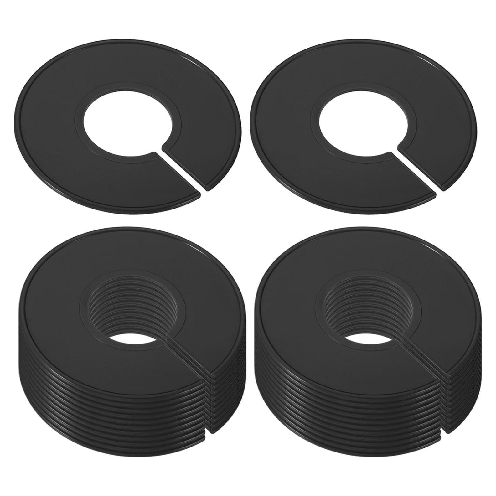 Divisores de Ropa PATIKIL 24 Piezas Redondos Negros 90mm