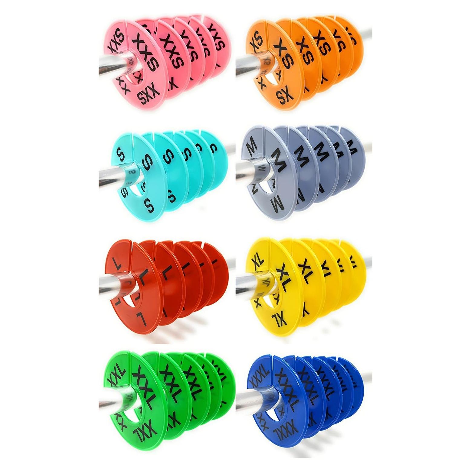 Divisores de Tamaño de Ropa GIDABRAND 40 Piezas Coloridos XXS-XXXL