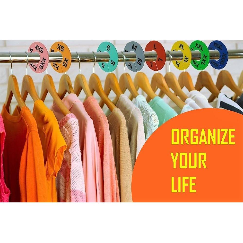 Divisores de Tamaño de Ropa GIDABRAND 40 Piezas Coloridos XXS-XXXL