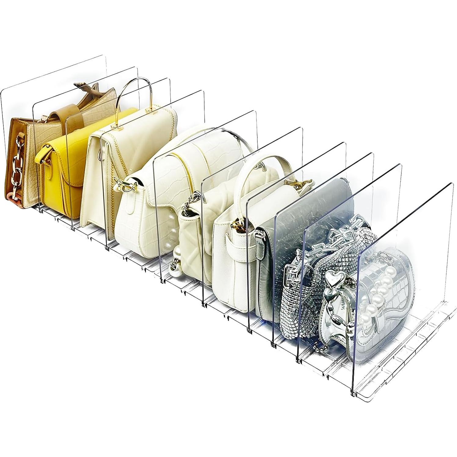 Organizador de Bolsos VERONLY 10 Divisores Transparente 2 Pack