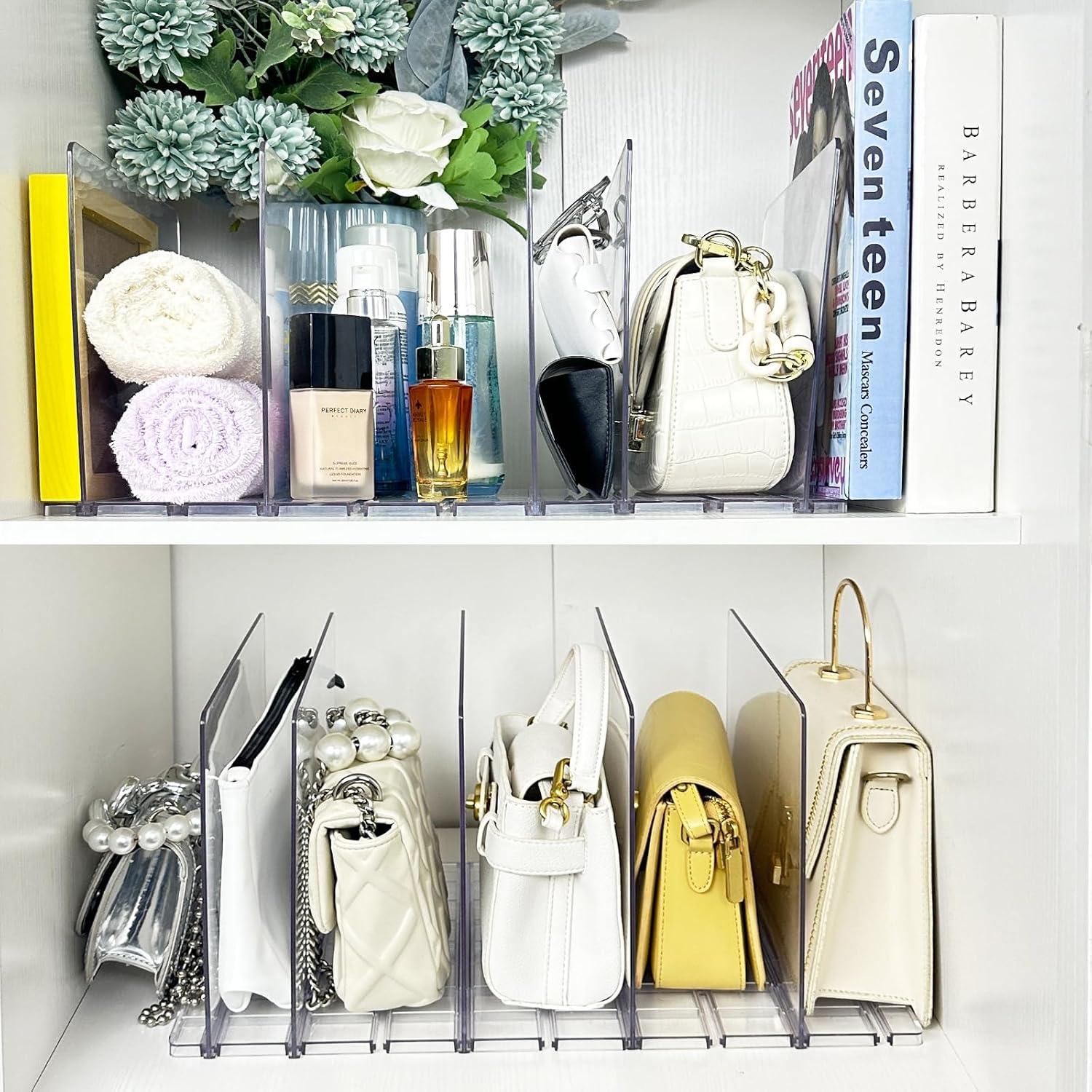 Organizador de Bolsos VERONLY 10 Divisores Transparente 2 Pack