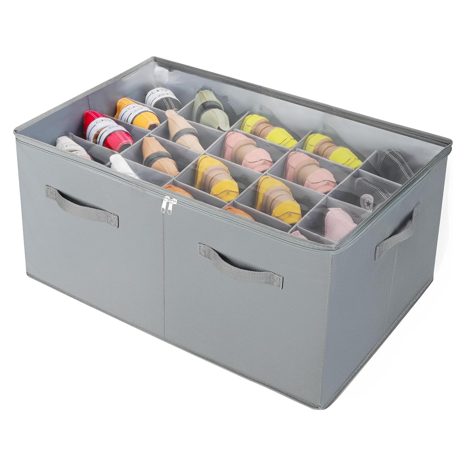Organizador de Zapatos TOPIA HOME Extra Grande 20 Pares Gris