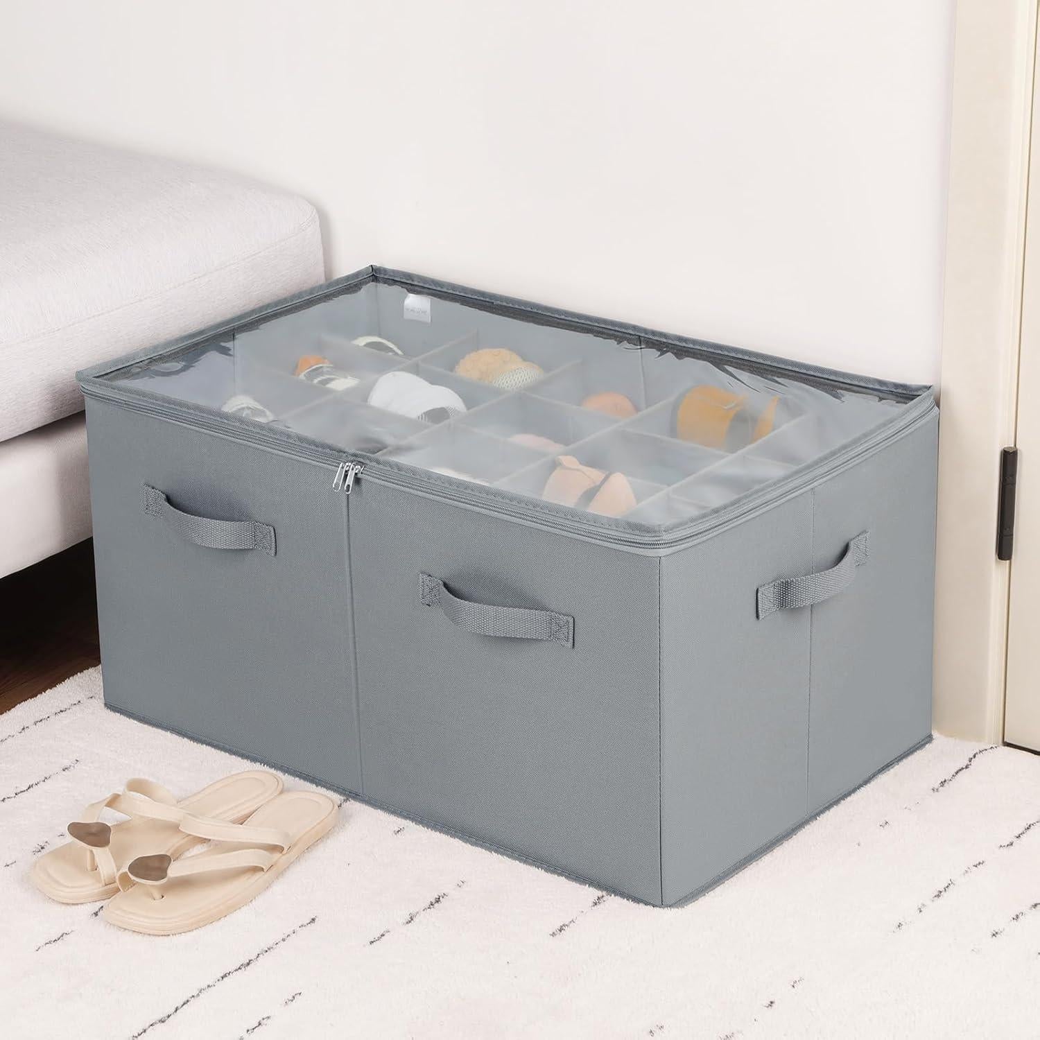 Organizador de Zapatos TOPIA HOME Extra Grande 20 Pares Gris
