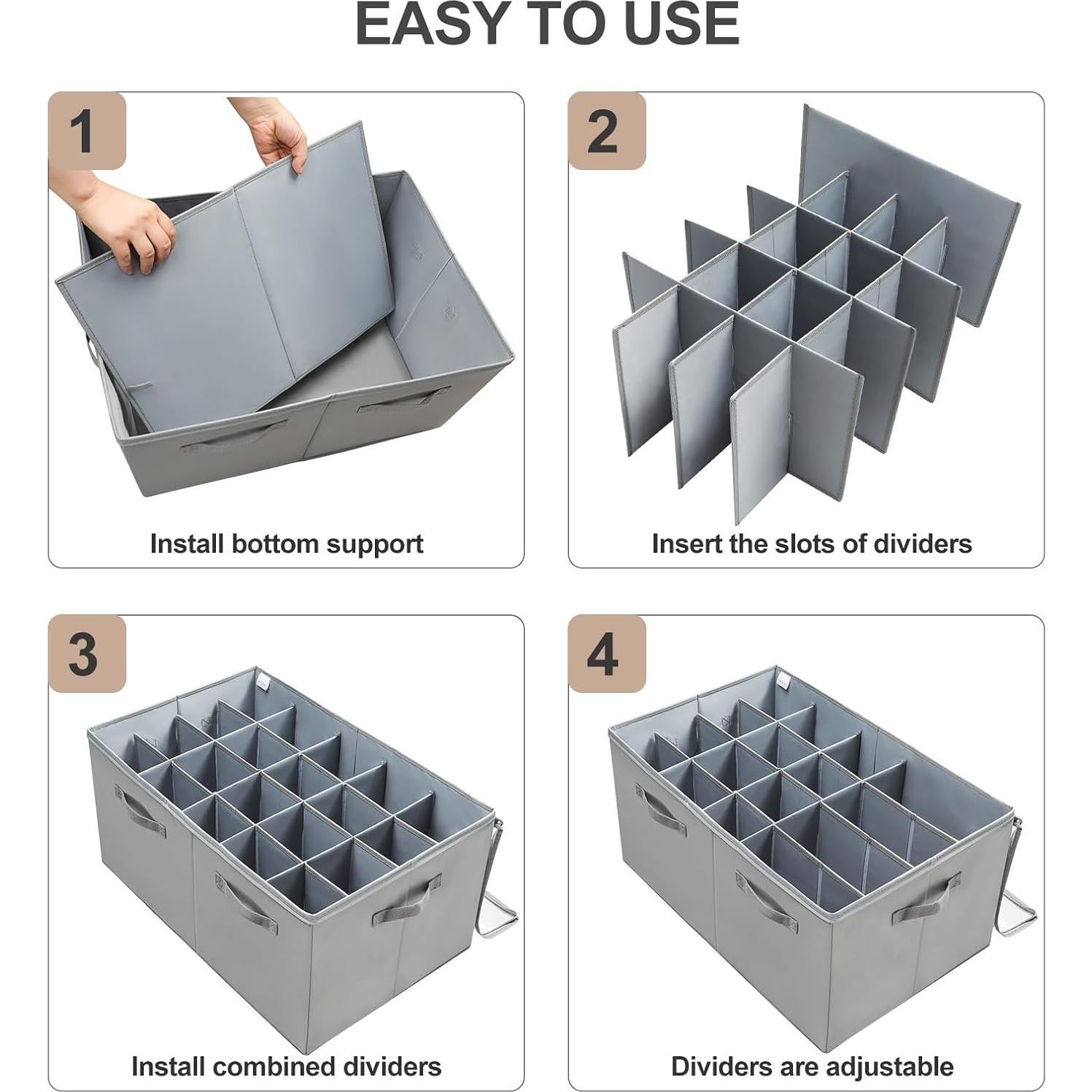 Organizador de Zapatos TOPIA HOME Extra Grande 20 Pares Gris