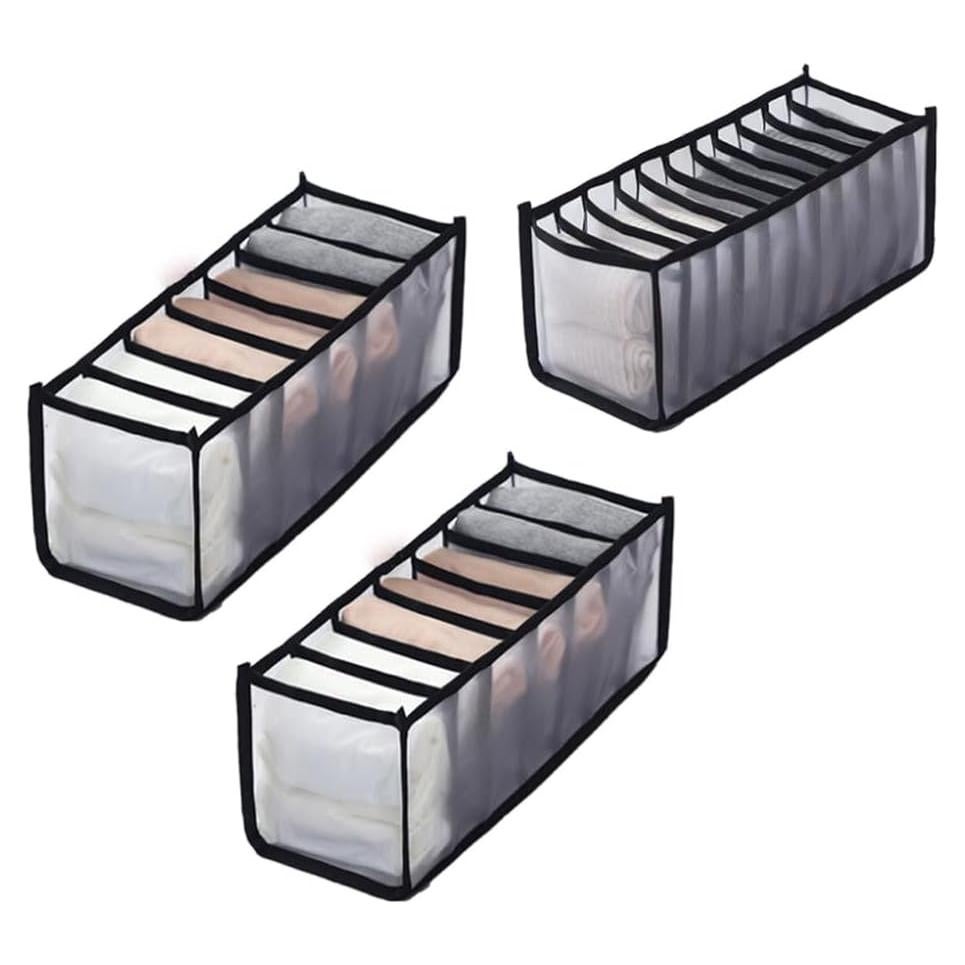 Organizadores de Cajón de Malla HSLFUAI - 3 Piezas para Ropa Interior