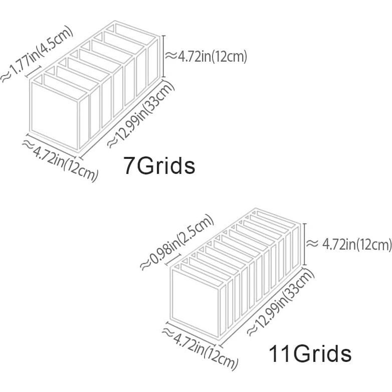 Organizadores de Cajón de Malla HSLFUAI - 3 Piezas para Ropa Interior