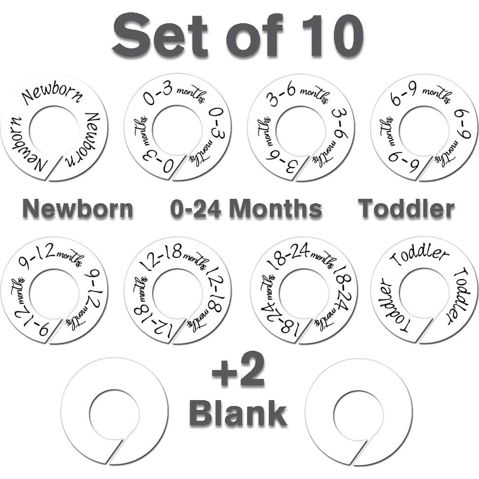 Divisores de Armario para Bebés Dabancy - Set de 10 Unidades