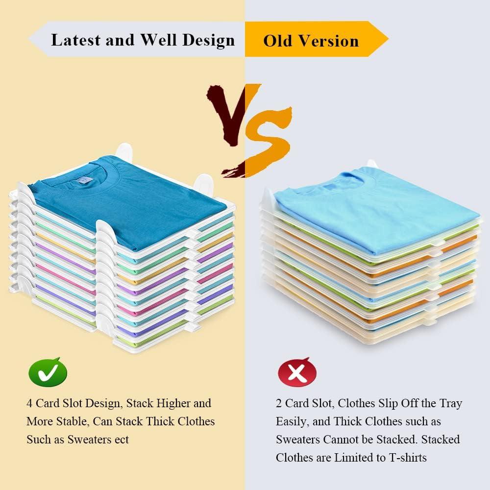 Organizador de Camisetas Accenter 10 Piezas 33.5x26.9cm