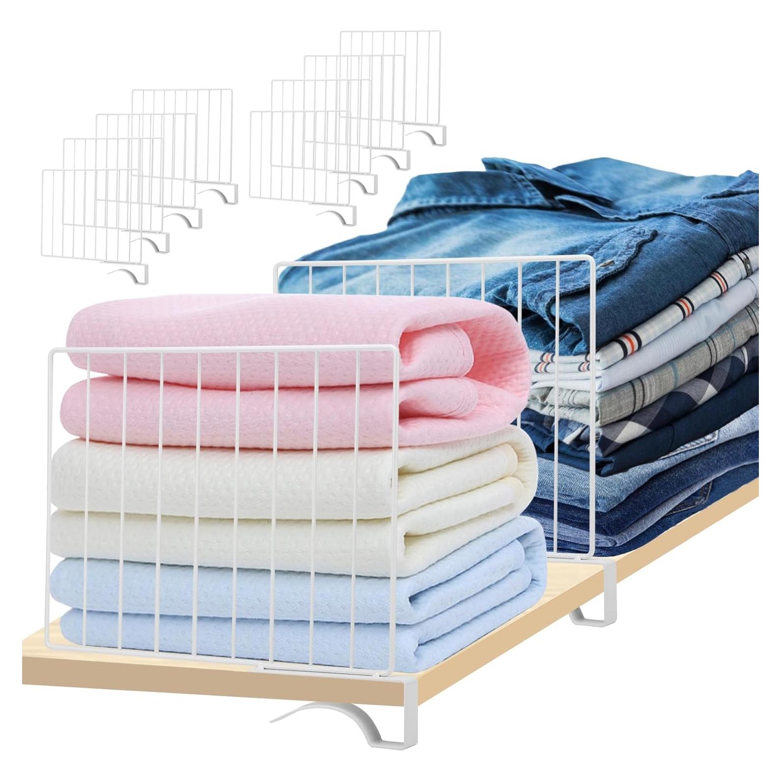 Juego de 8 Divisores de Estante de Metal Fineonly 23.9 cm