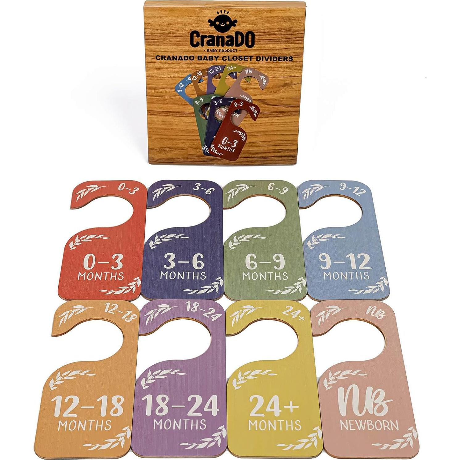 Divisores de Armario para Bebés Cranado - 8 Unidades Coloridas