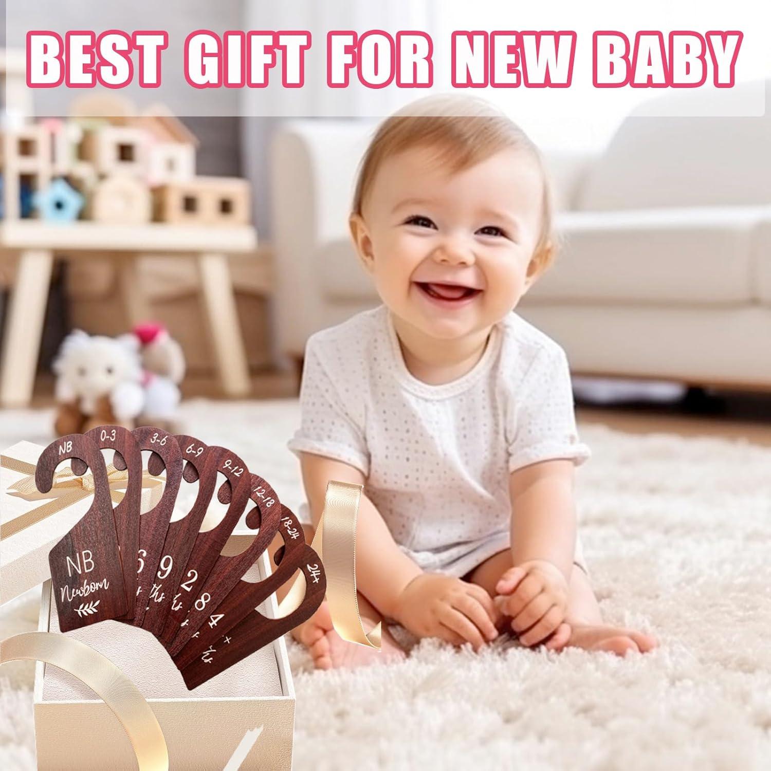 Divisores de Armario para Bebés WUXTANGZ - 8 Piezas Madera