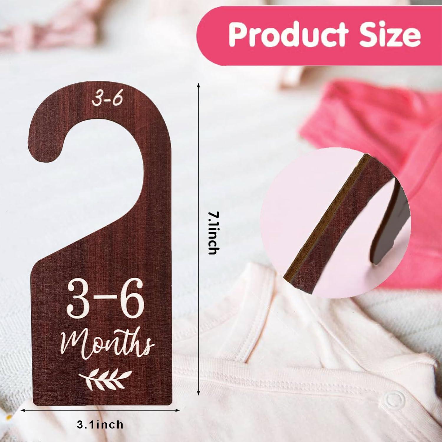 Divisores de Armario para Bebés WUXTANGZ - 8 Piezas Madera