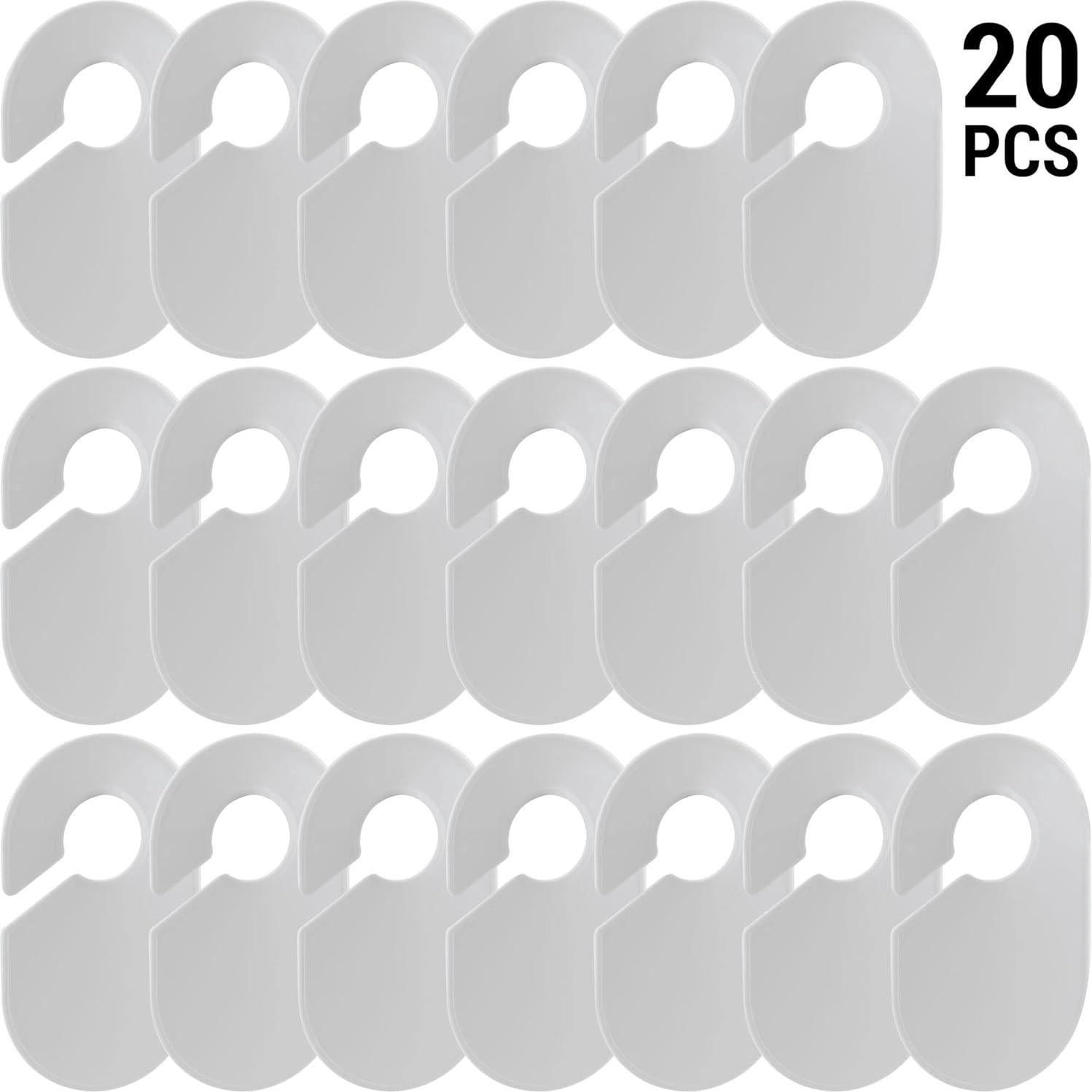 20 Separadores de Tamaño IFAMIO para Closet en Blanco 17x10cm