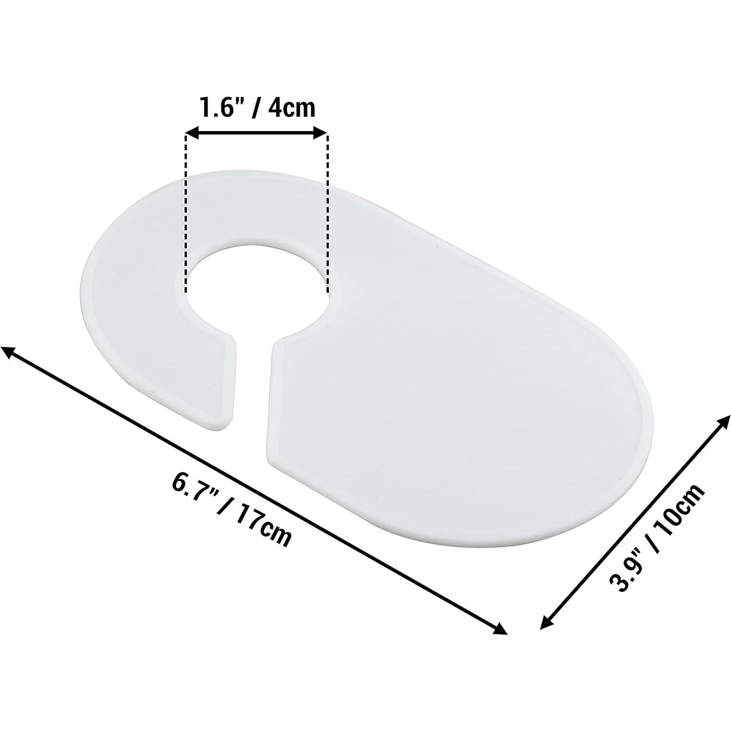20 Separadores de Tamaño IFAMIO para Closet en Blanco 17x10cm