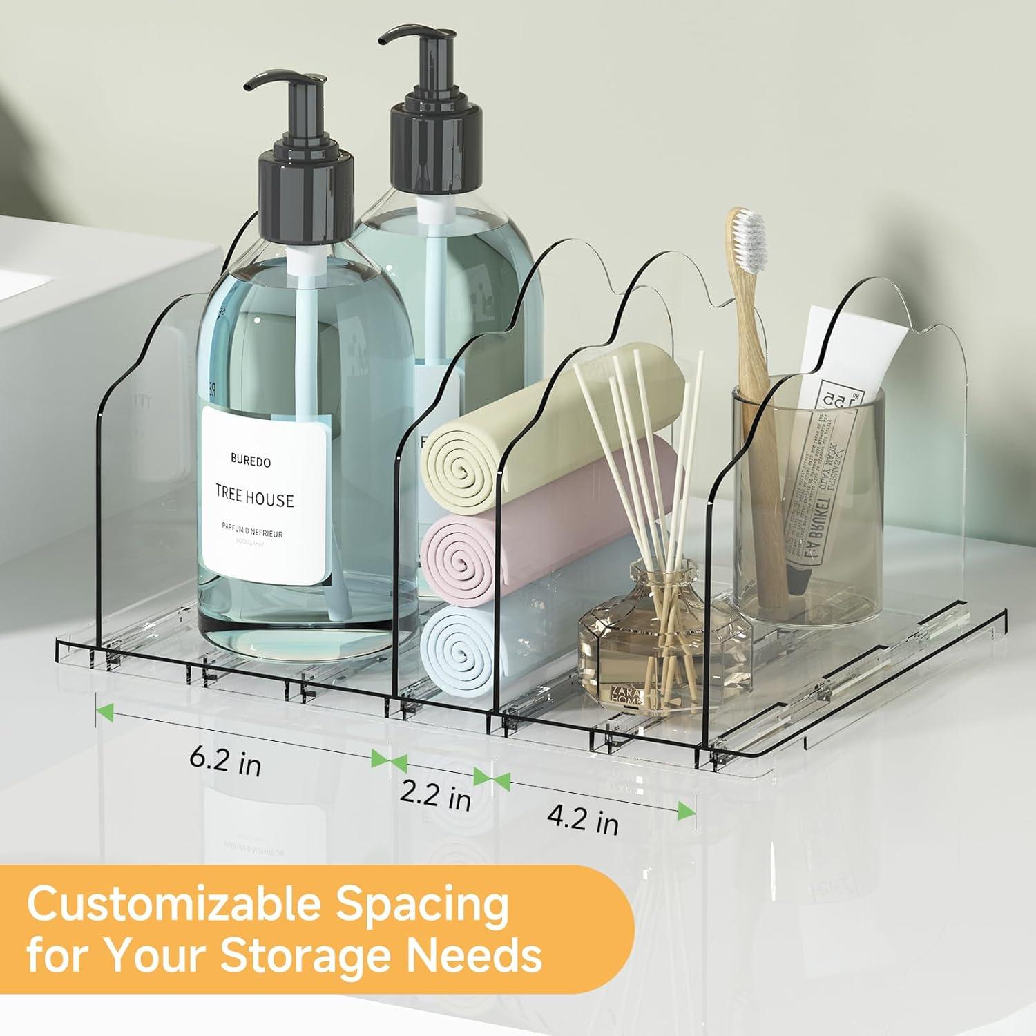 Organizador de Bolsos Acrílico Transparente NAVKONY 8 Paneles