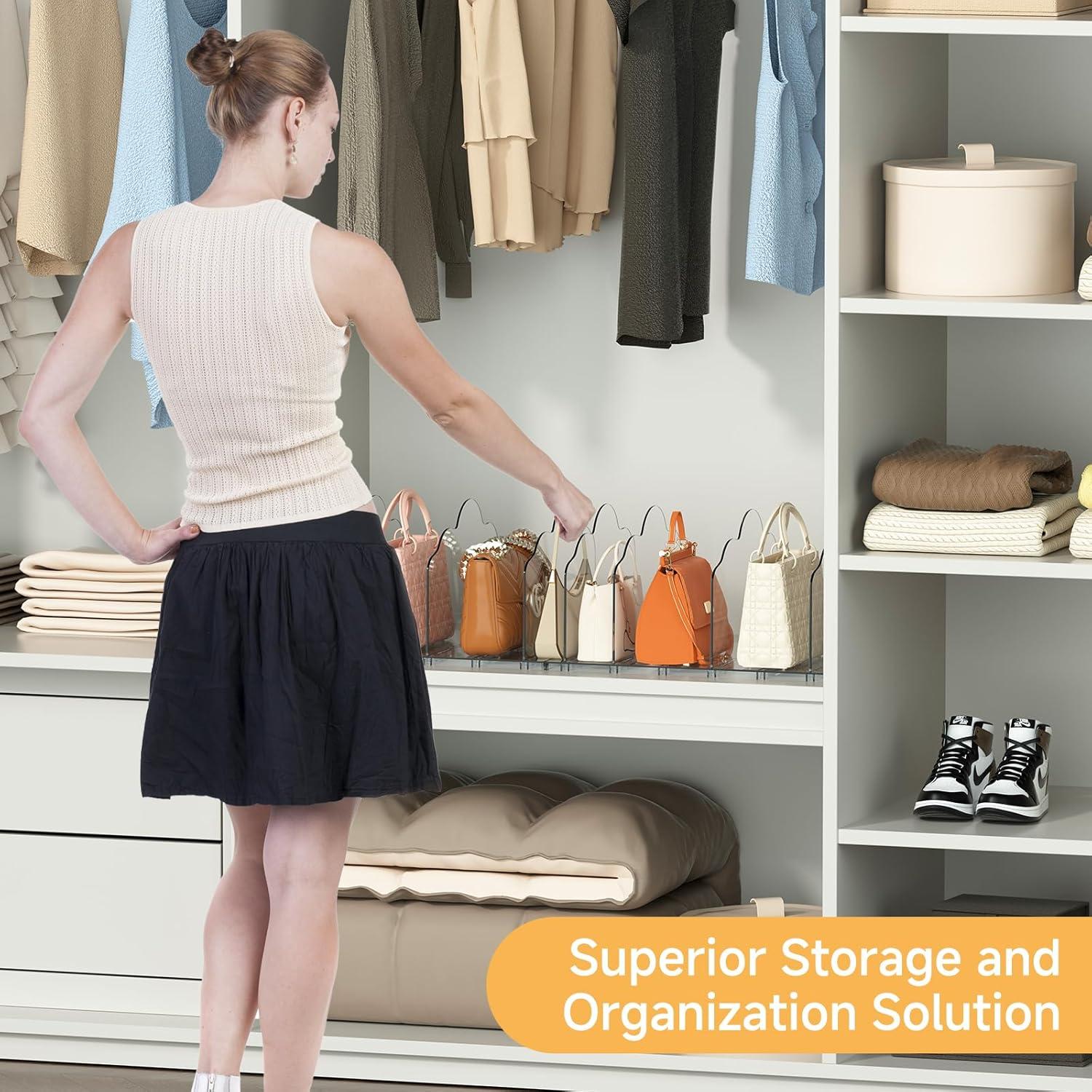 Organizador de Bolsos Acrílico Transparente NAVKONY 8 Paneles