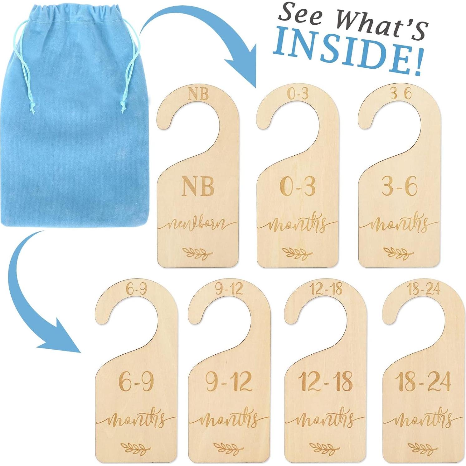 Divisores de Ropa para Bebé Whaline - 7 Piezas con Bolsa