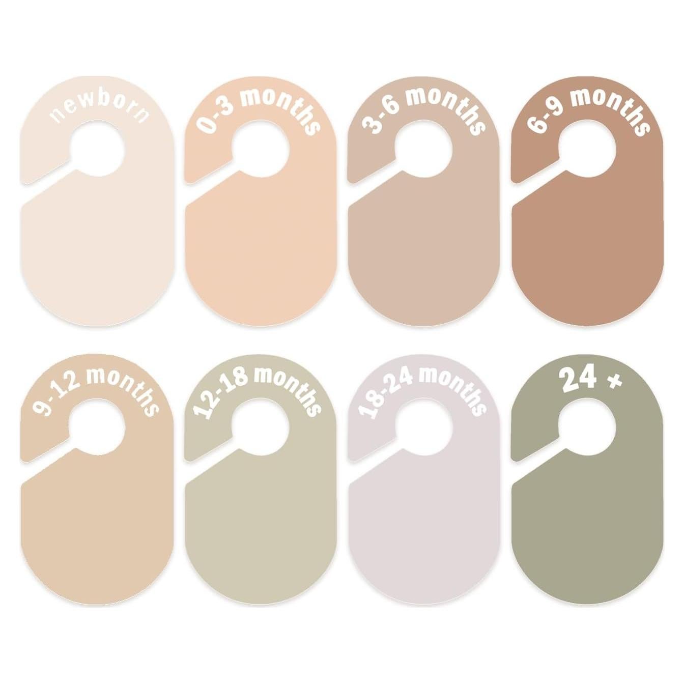 Divisor de Armario para Bebé eoscasely Tono Tierra 8 Tamaños