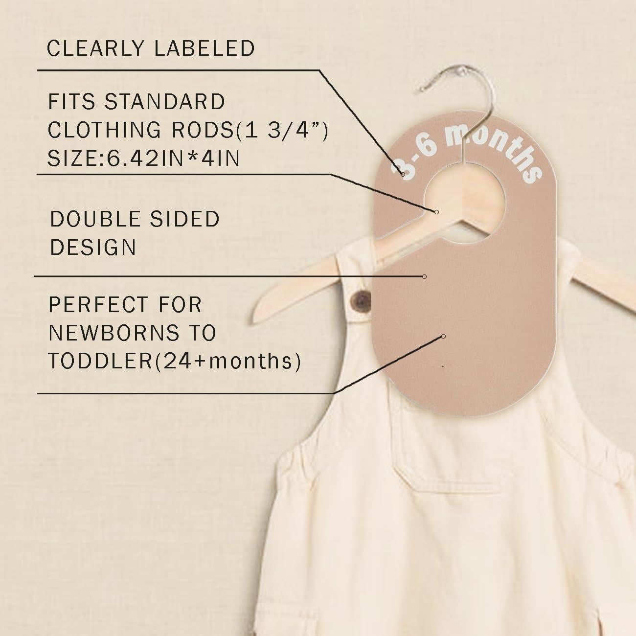 Divisor de Armario para Bebé eoscasely Tono Tierra 8 Tamaños