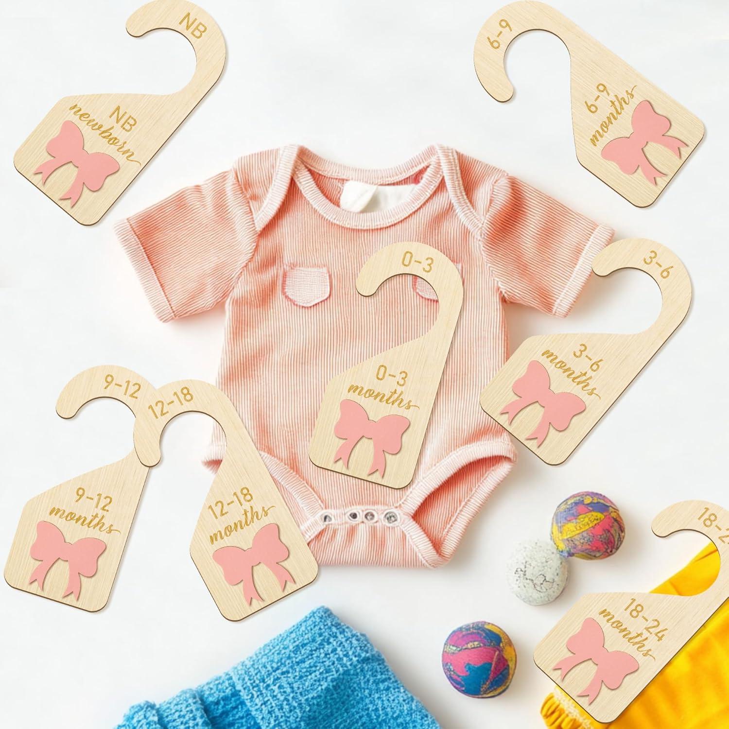 Divisores de Armario R HORSE Rosa 3D - 8 Piezas para Bebés