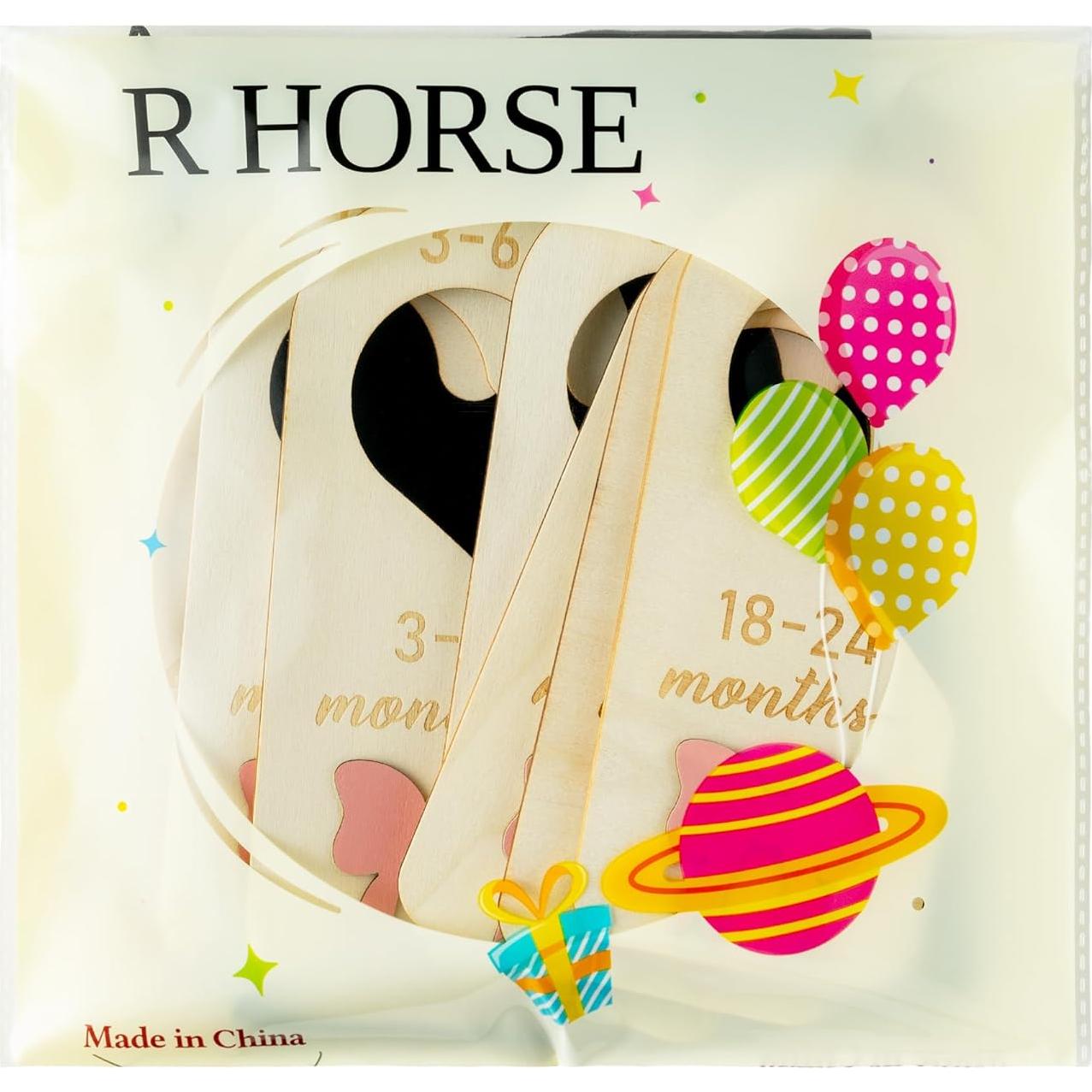 Divisores de Armario R HORSE Rosa 3D - 8 Piezas para Bebés