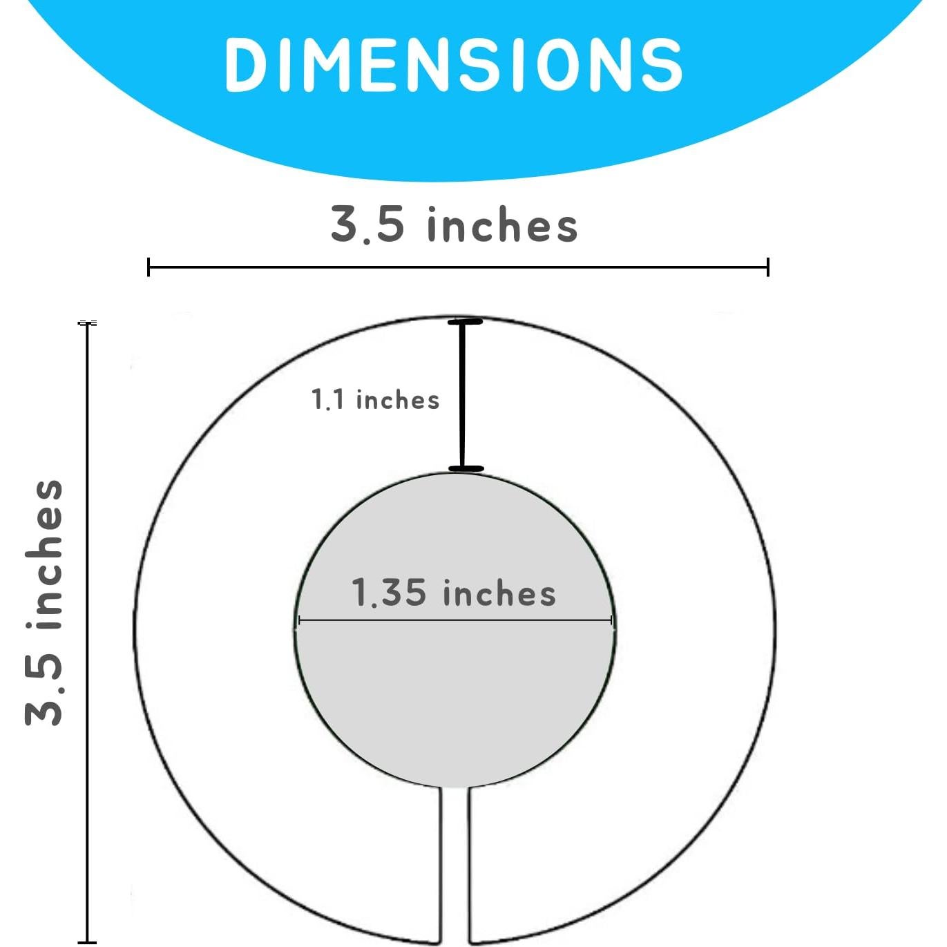 Divisores de Armario para Bebé Elle con Amor - Set de 8 Azul