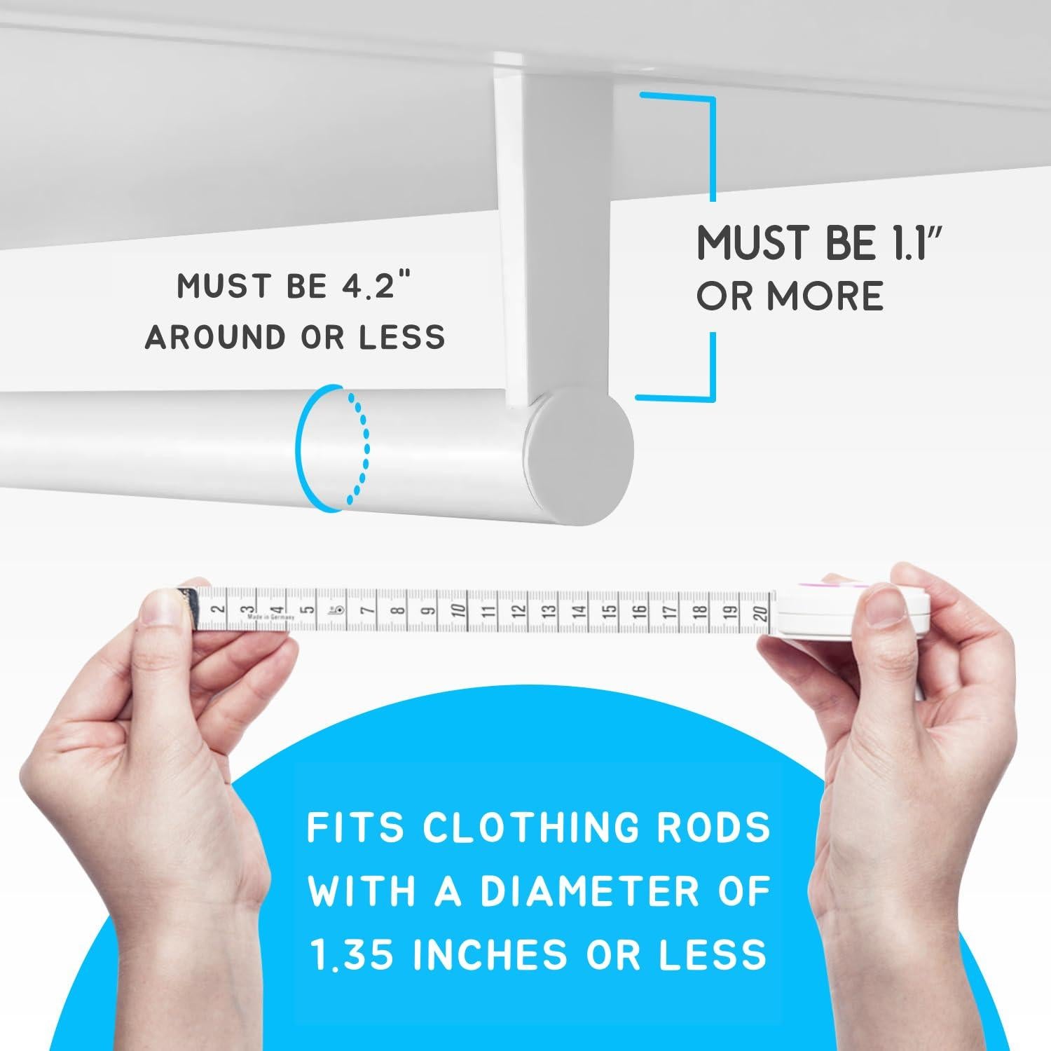 Divisores de Armario para Bebé Elle con Amor - Set de 8 Azul