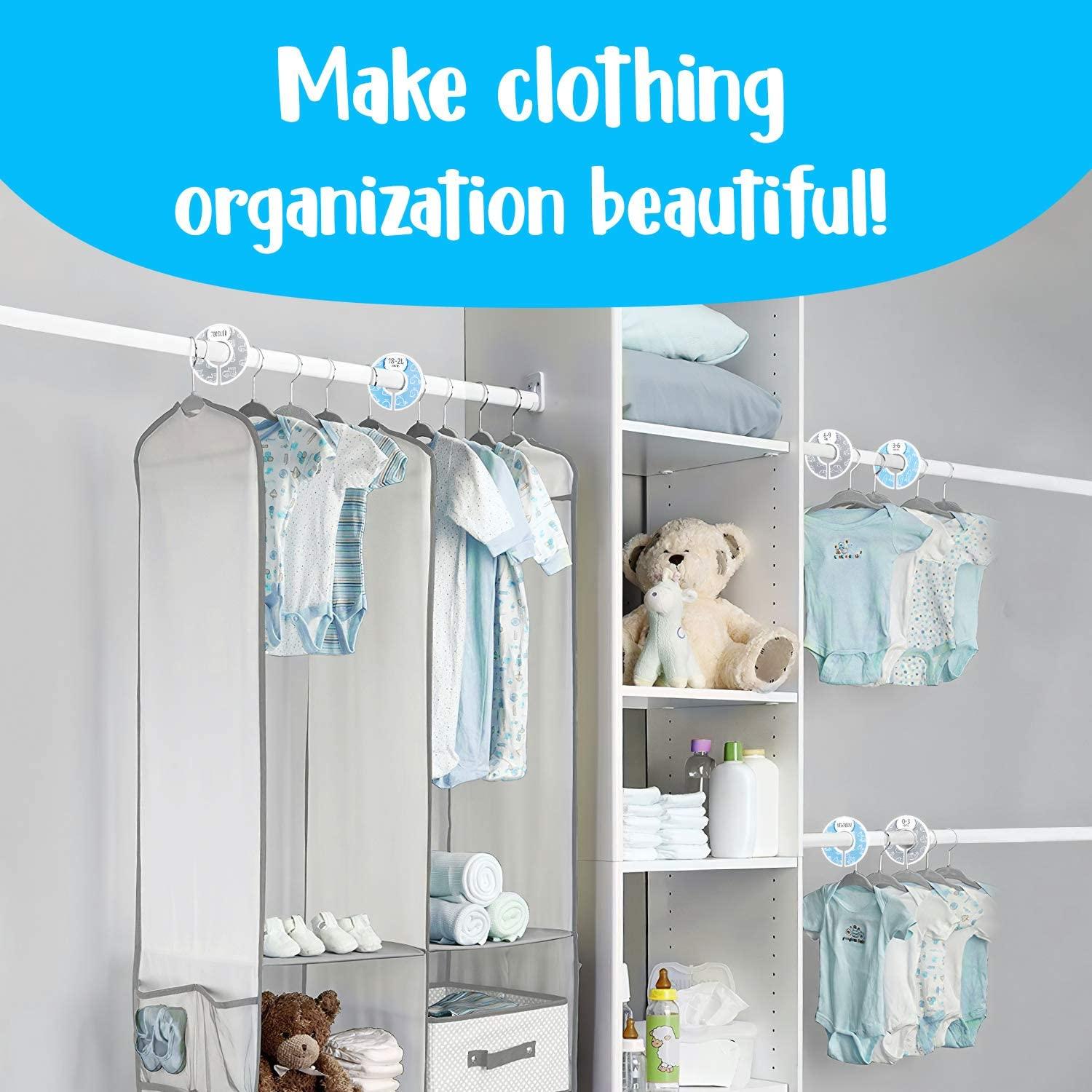 Divisores de Armario para Bebé Elle con Amor - Set de 8 Azul