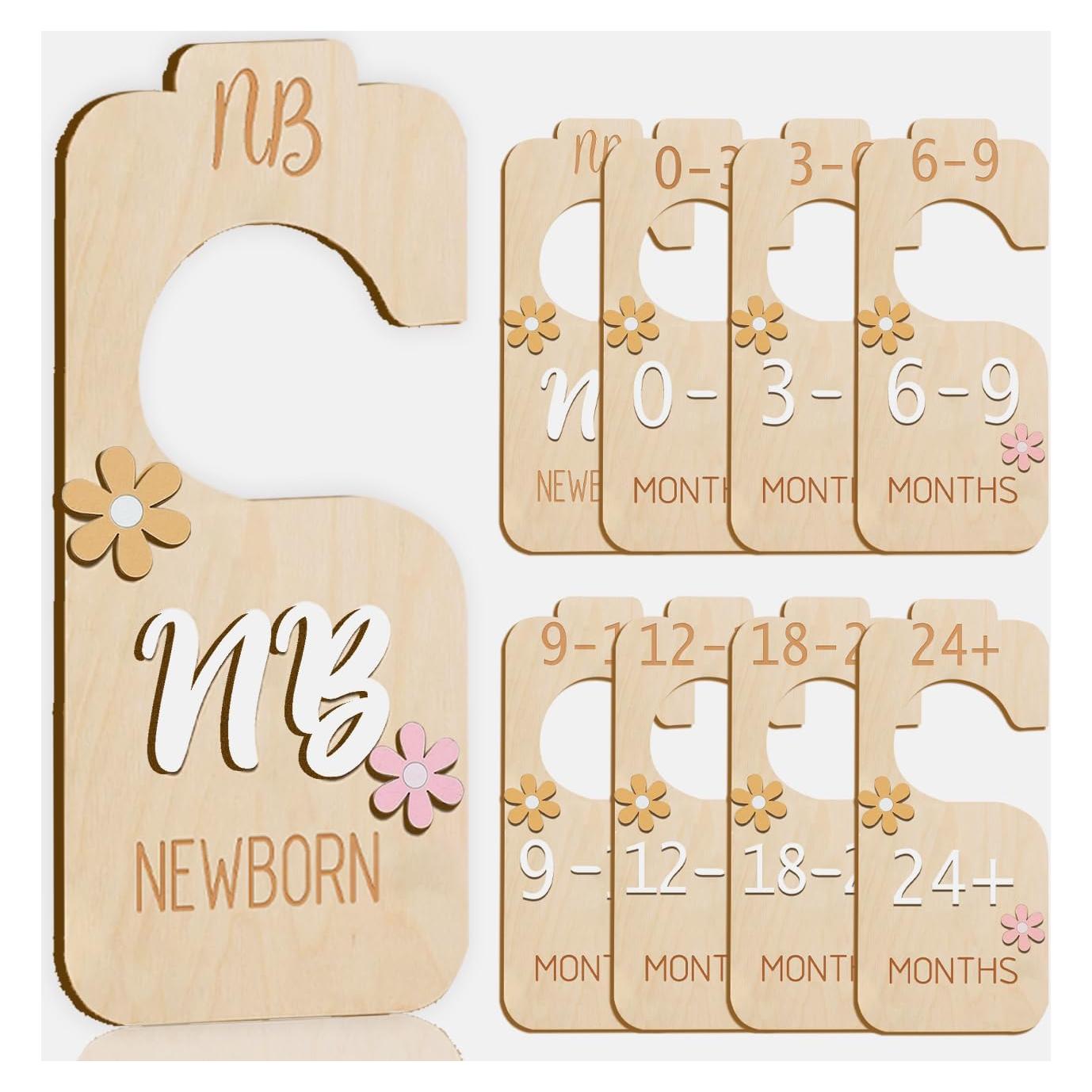 Divisor de Armario para Bebés eoscasely - Madera Natural 3D