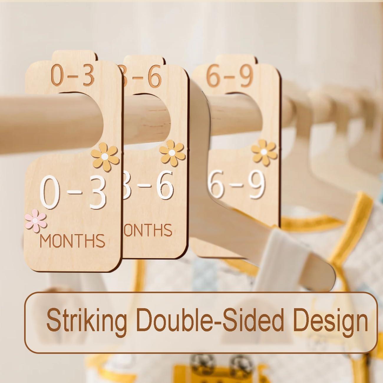 Divisor de Armario para Bebés eoscasely - Madera Natural 3D