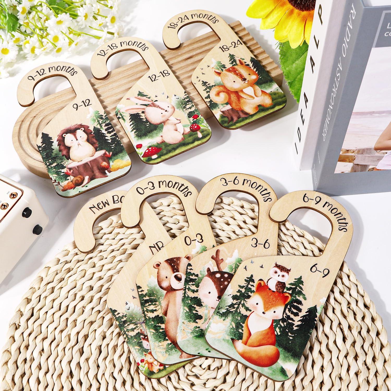 Divisores de Armario para Bebés Yoyuspy, 7PCS Madera Animales