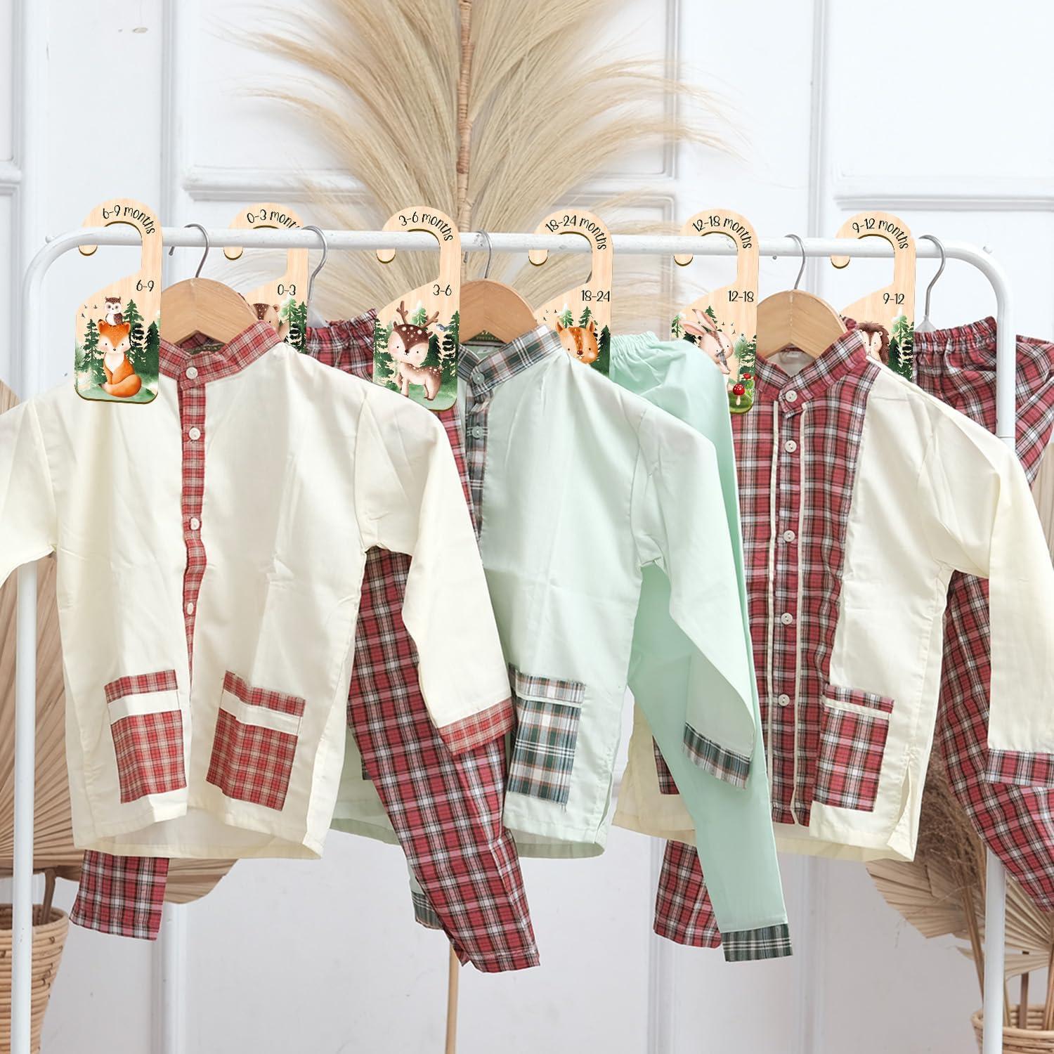 Divisores de Armario para Bebés Yoyuspy, 7PCS Madera Animales