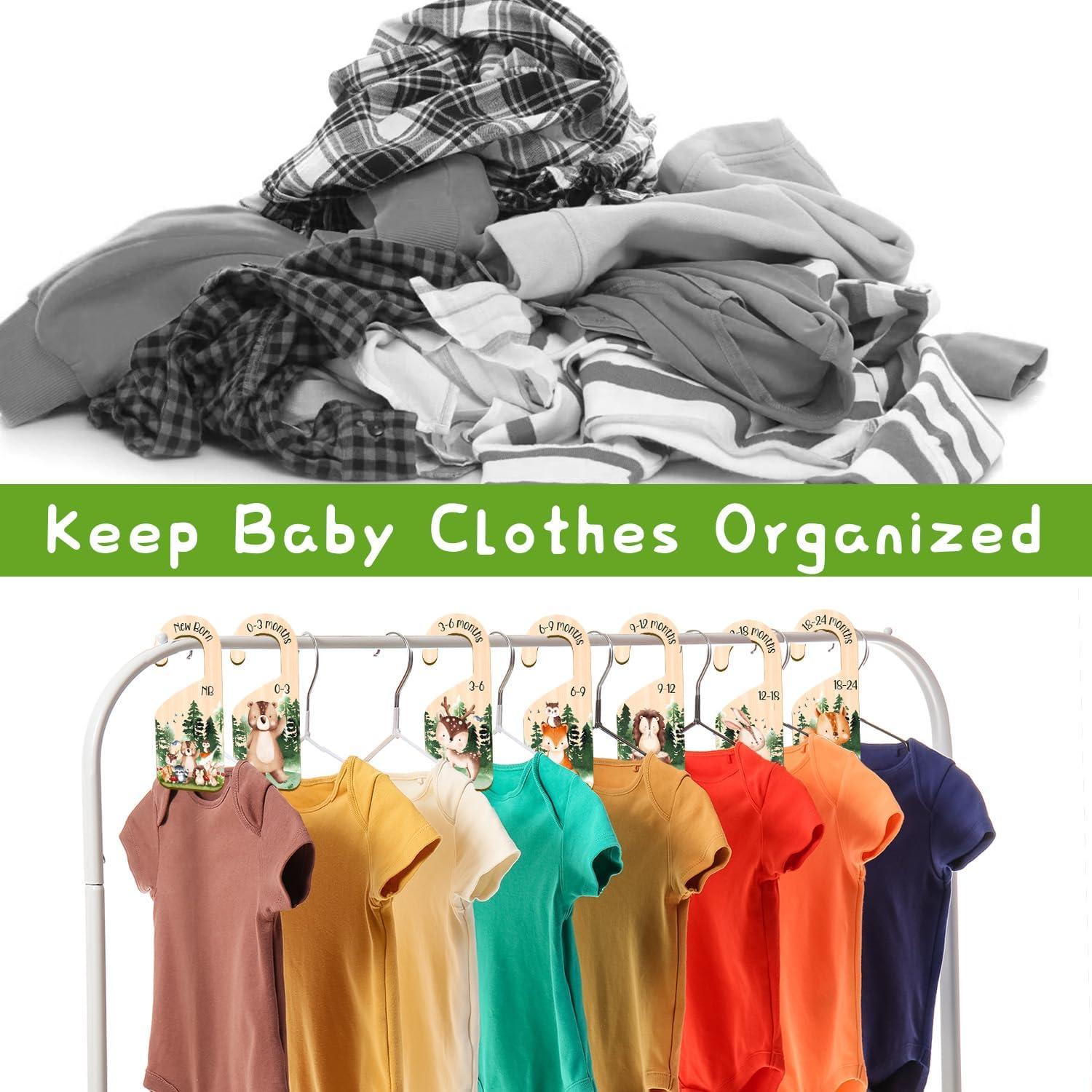 Divisores de Armario para Bebés Yoyuspy, 7PCS Madera Animales