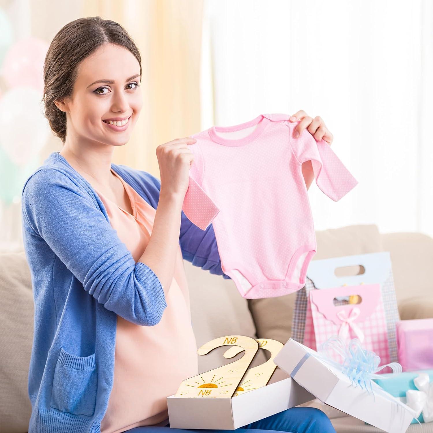 Divisores de Armario para Bebé Whaline 8 Piezas Madera Boho