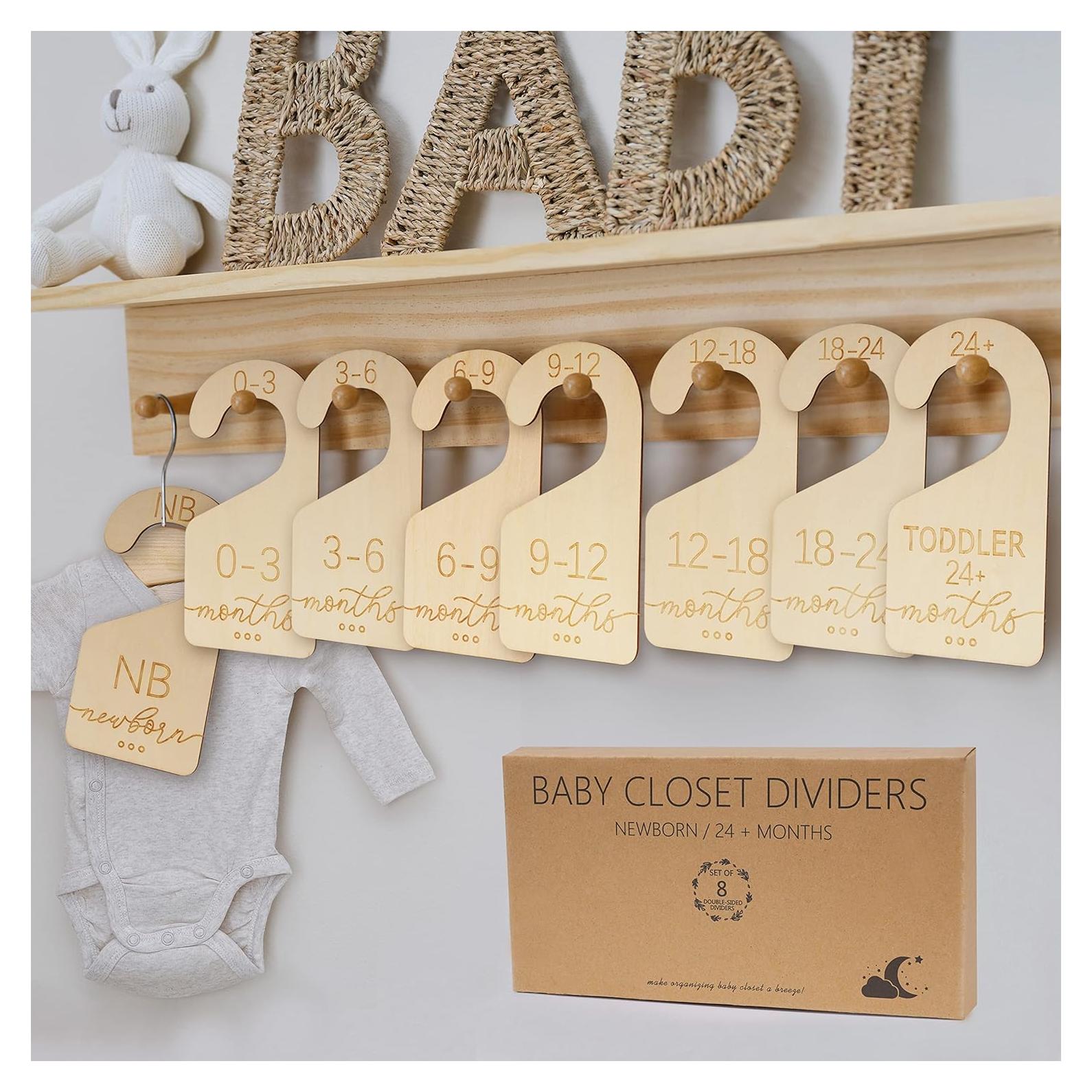 Divisores de Armario para Bebés Onyiboer - Juego de 8 Madera