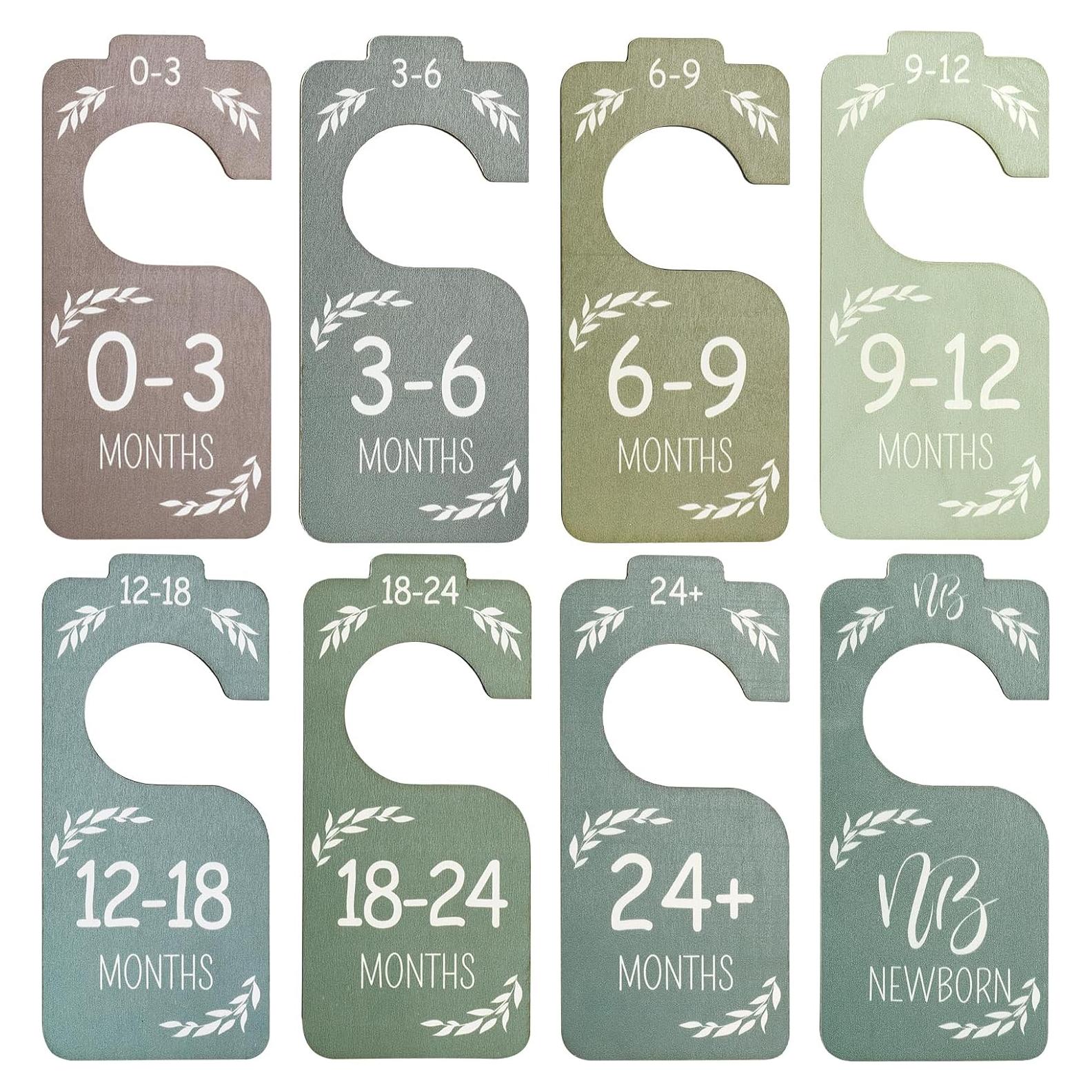 Divisores de Armario para Bebés Hetenoyo - 8 Piezas de Madera