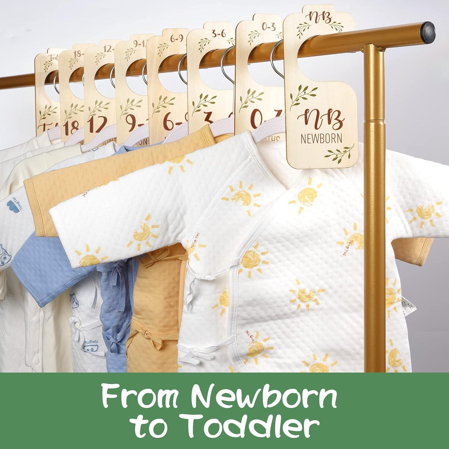 Divisores de Armario para Bebés GIFTACITY - 8 Organizadores de Madera