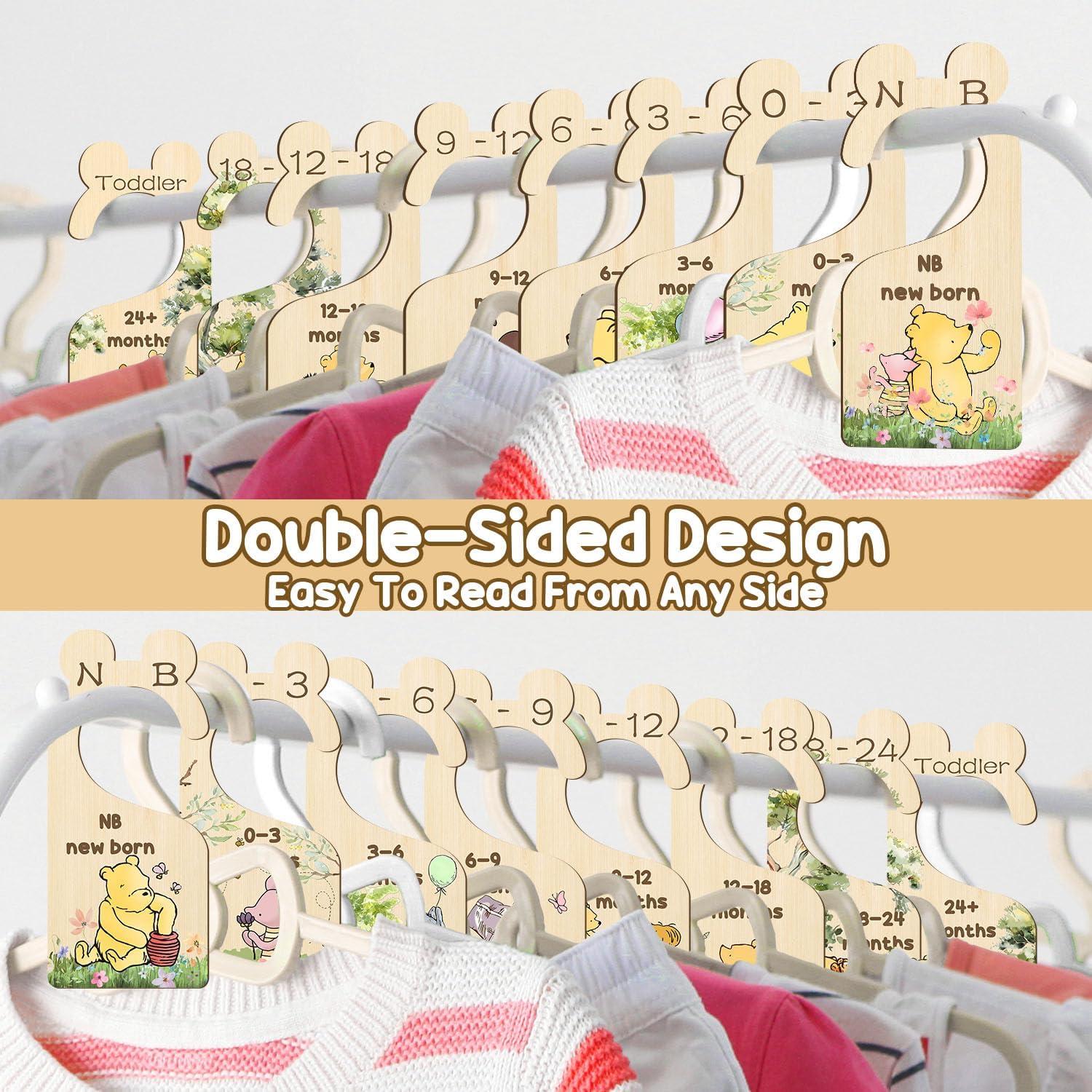 Divisores de Closet de Madera Winnie 8 Pcs para Bebés