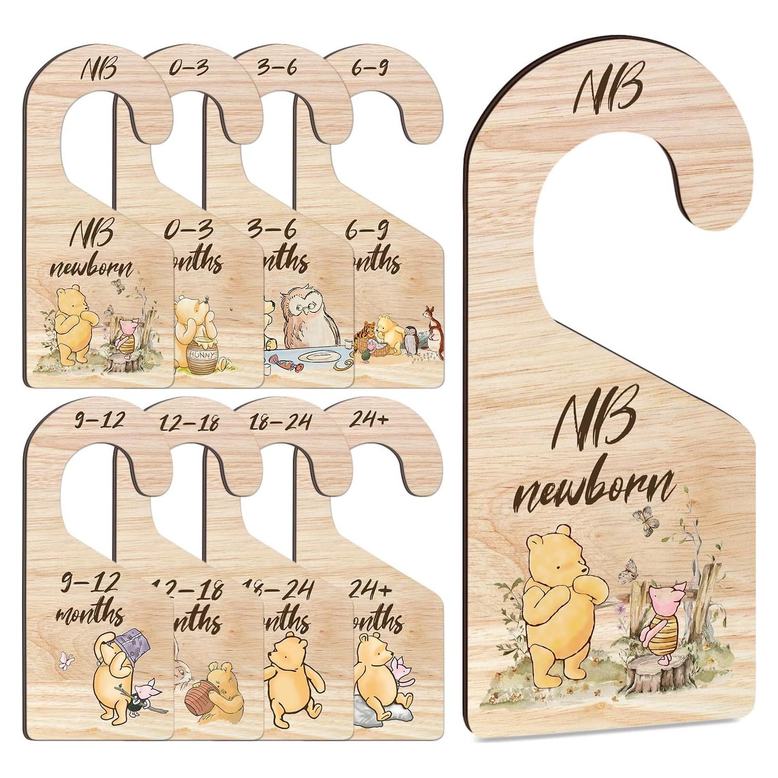 8 Divisores de Armario para Bebés Hatzelou - Madera Winnie